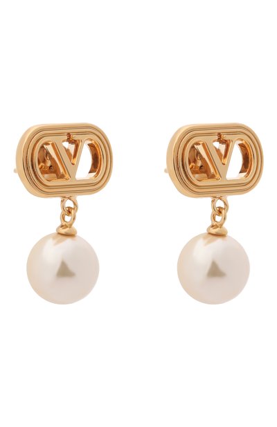 Серьги VALENTINO молочного цвета по цене 55850 руб., арт. 9W2J0Y78/UXM, фото 3 Серьги VALENTINO, арт. 9W2J0Y78/UXM, фото 3