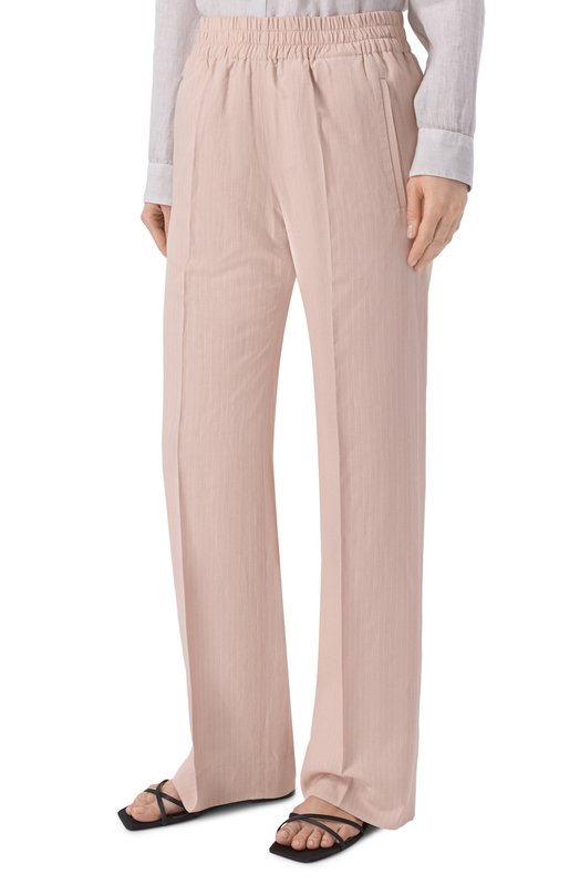 Брюки из вискозы и льна Jacob Cohen JDM_P0058 001 T899A RW Бежевый  JDM_P0058 001 T899A RW Фото 3