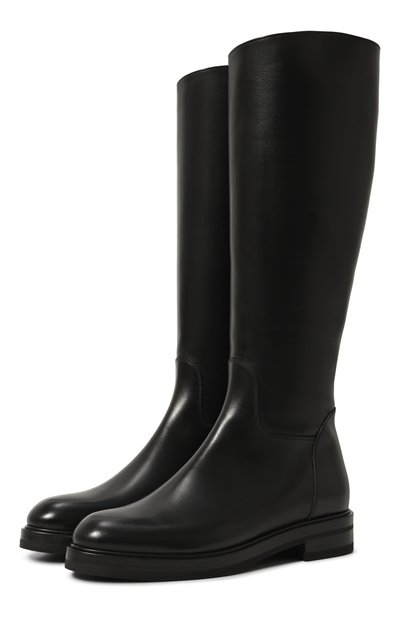 Женские кожаные сапоги KITON, арт. D56806N0102401