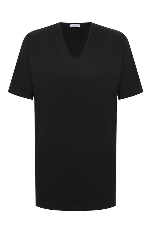 Хлопковая футболка Zimmerli 286-1442_001 Чёрный 286-1442_001