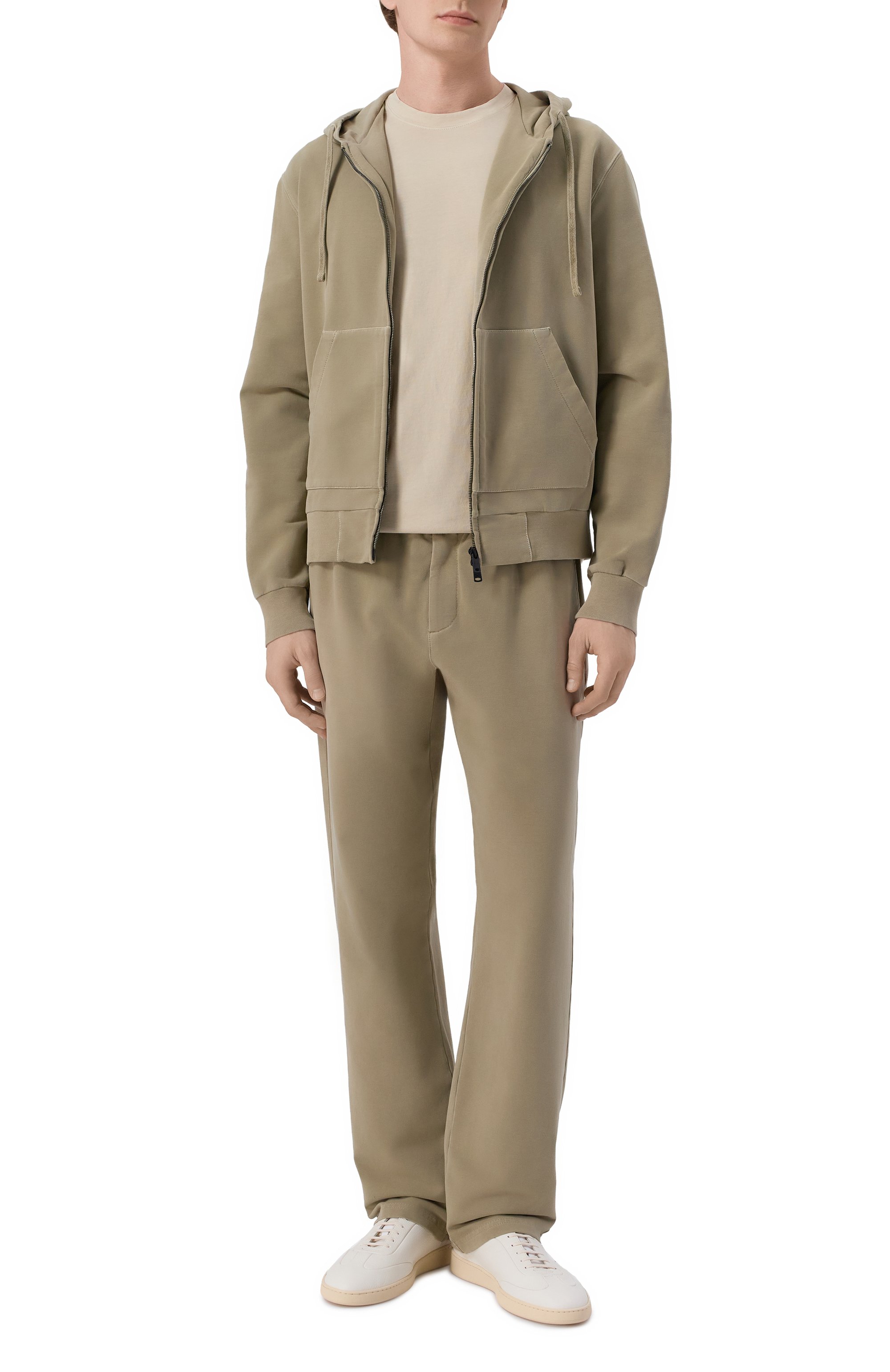 Хлопковая футболка CIRCOLO 1901 светло-бежевого цвета по цене 15450 руб., арт. CN5218, фото 2 Хлопковая футболка CIRCOLO 1901, арт. CN5218, фото 2