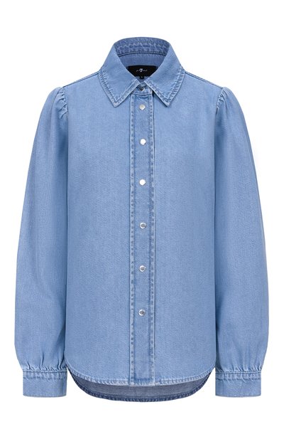Женск ая джинсовая рубашка puff sleever  7 FOR ALL MANKIND, арт. 7U7RTE38-1BA