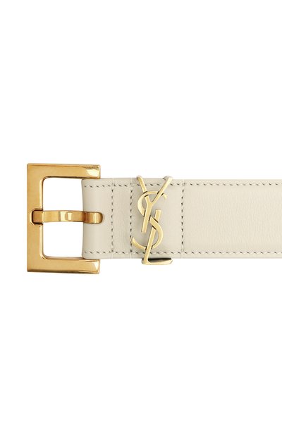 Кожаный ремень monogram SAINT LAURENT, арт. 634437/B000W, фото 4