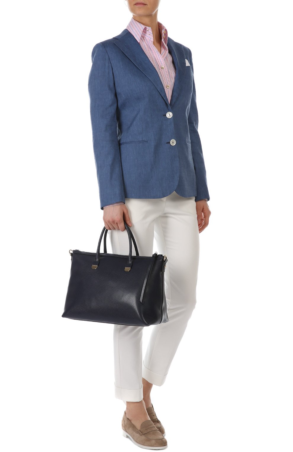 Блуза KITON розового цвета по цене 72600 руб., арт. D23409/H5158, фото 5 Блуза KITON, арт. D23409/H5158, фото 5