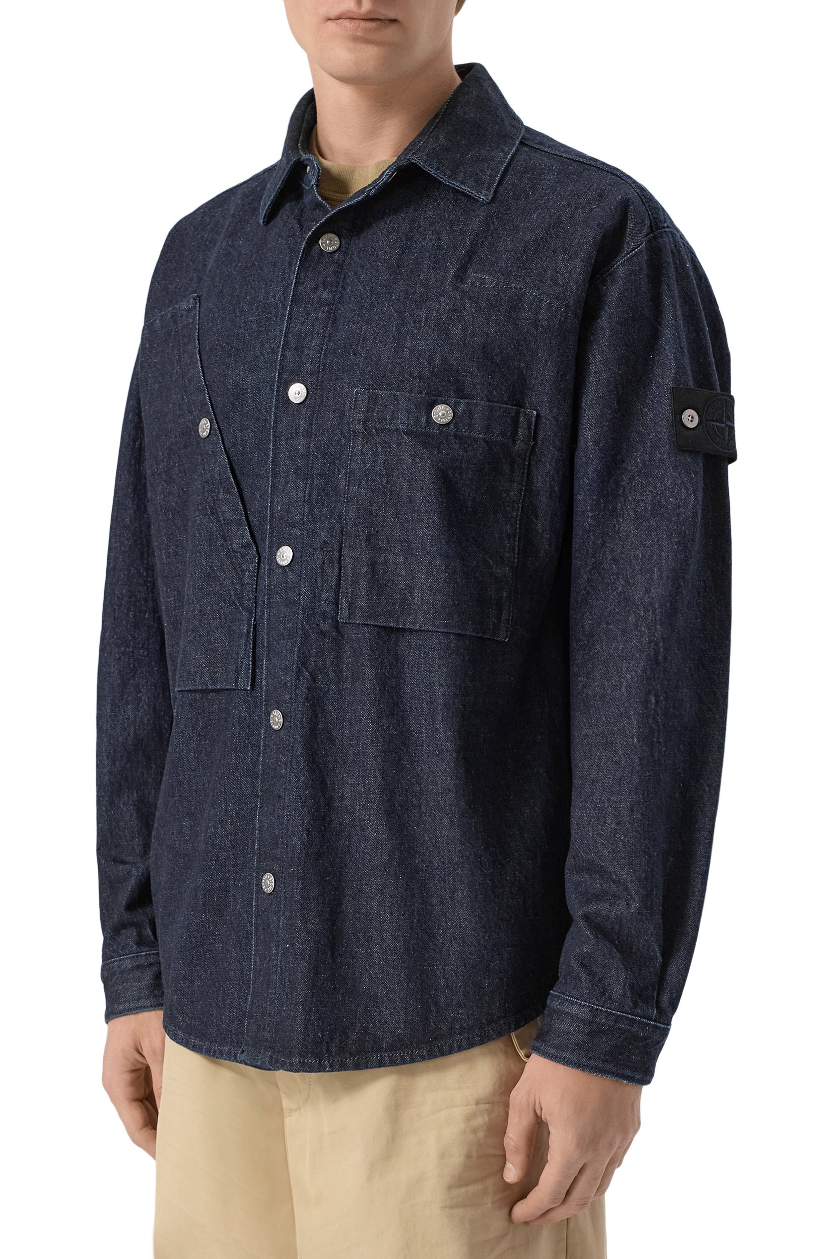 Джинсовая рубашка STONE ISLAND, арт. K2S151100008/S00J7, фото 3
