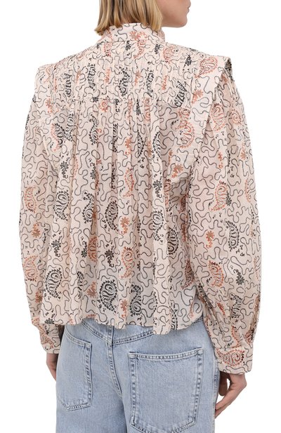 Хлопковая блузка ISABEL MARANT ETOILE, арт. HT1664-21P031E/VEGA, фото 4