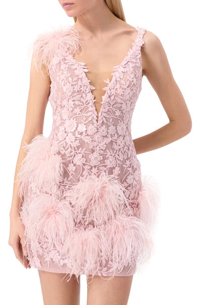 Платье с отделкой перьями SPERANZA COUTURE, арт. SC082, фото 3