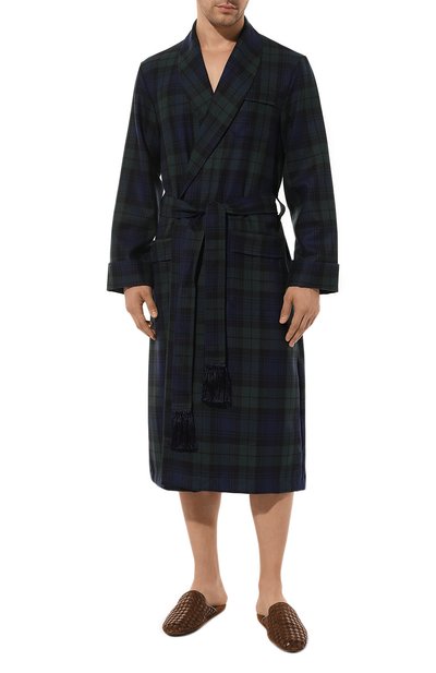 Шерстяной халат DEREK ROSE, арт. 5510/TART001, фото 3