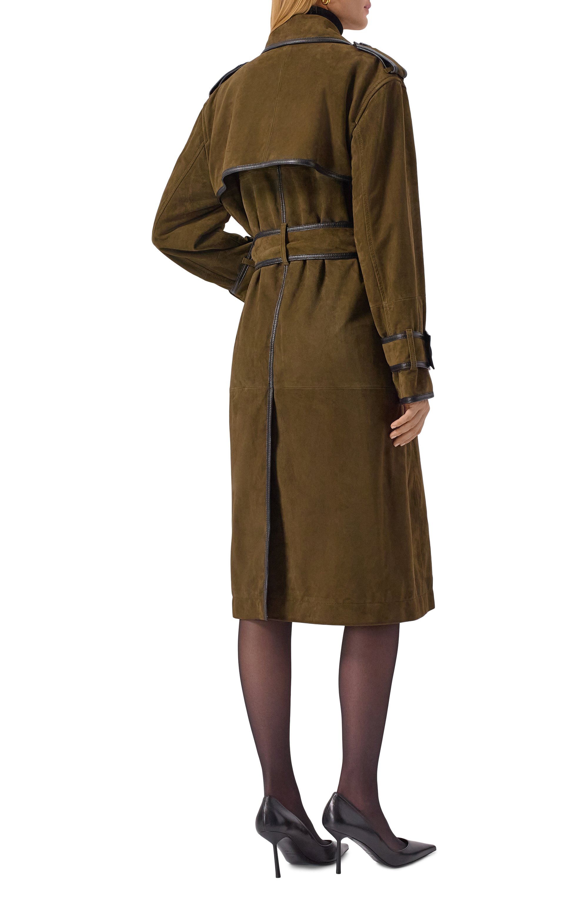 Замшевый тренч NINA RICCI, арт. 25AUMA015/G00022, фото 4