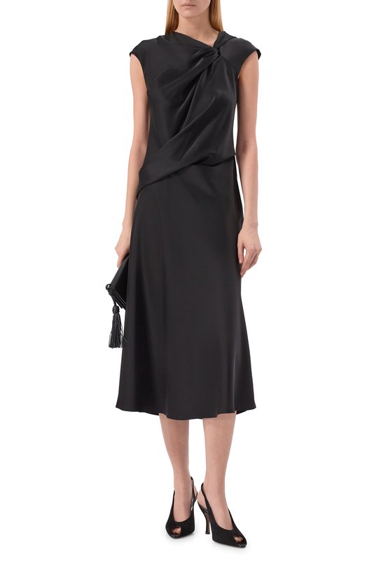 Атласное платье Theory P1009607 Чёрный  P1009607 Фото 2
