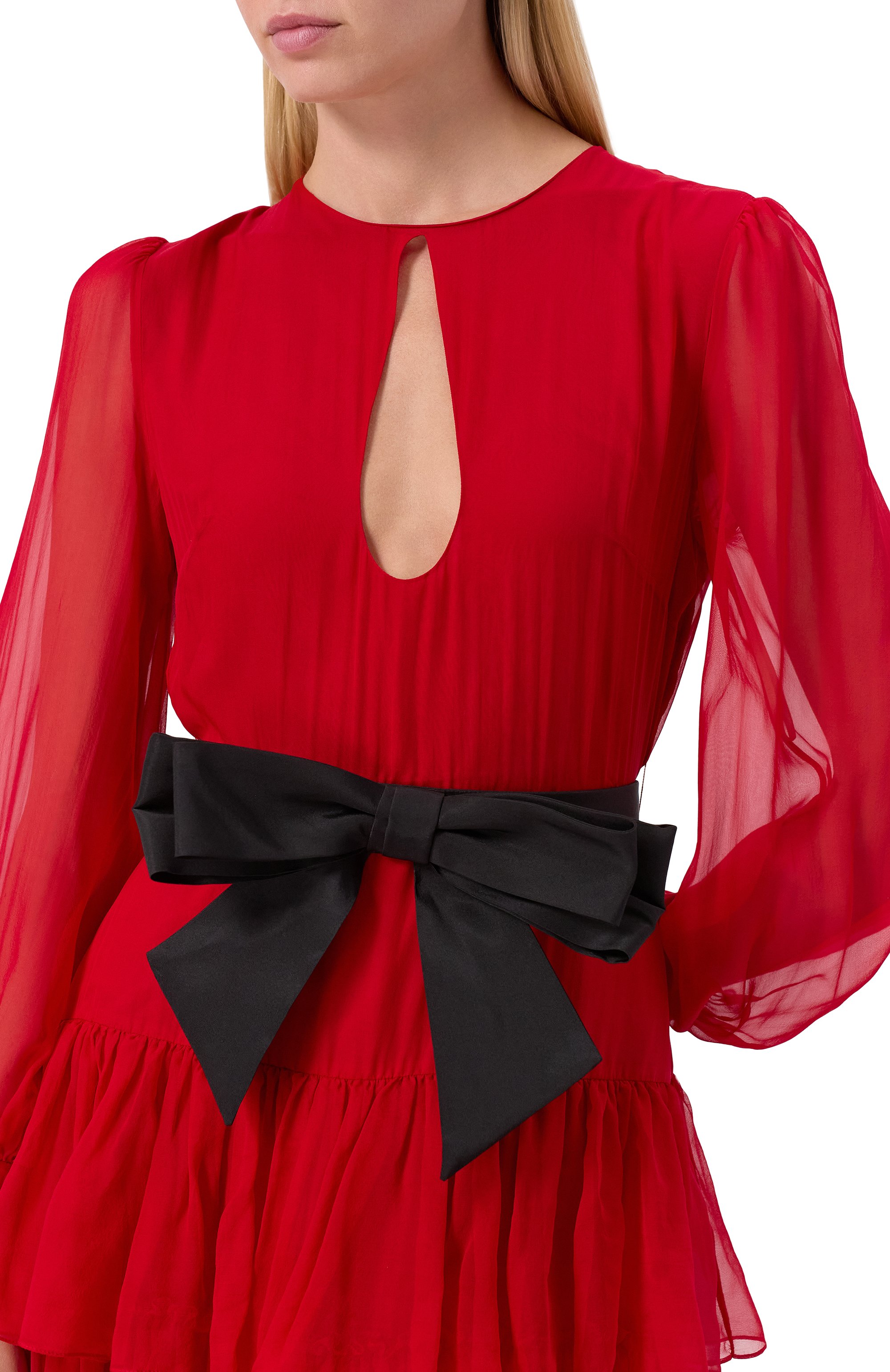 Шелковое платье VALENTINO, арт. 6B0VDL30/2UP, фото 5