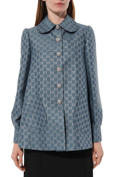 Жакет из шерсти и шелка GUCCI, арт. 616085 ZAD7L, фото 3