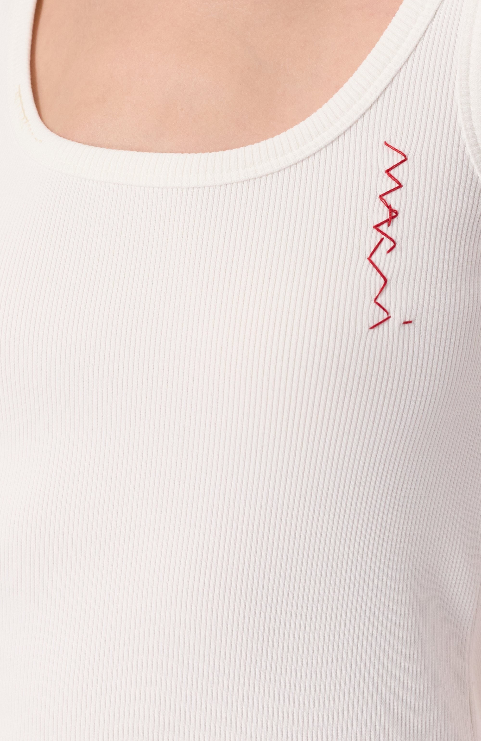 Хлопковая майка MARNI, арт. THJE0348S0/UTC458, фото 5