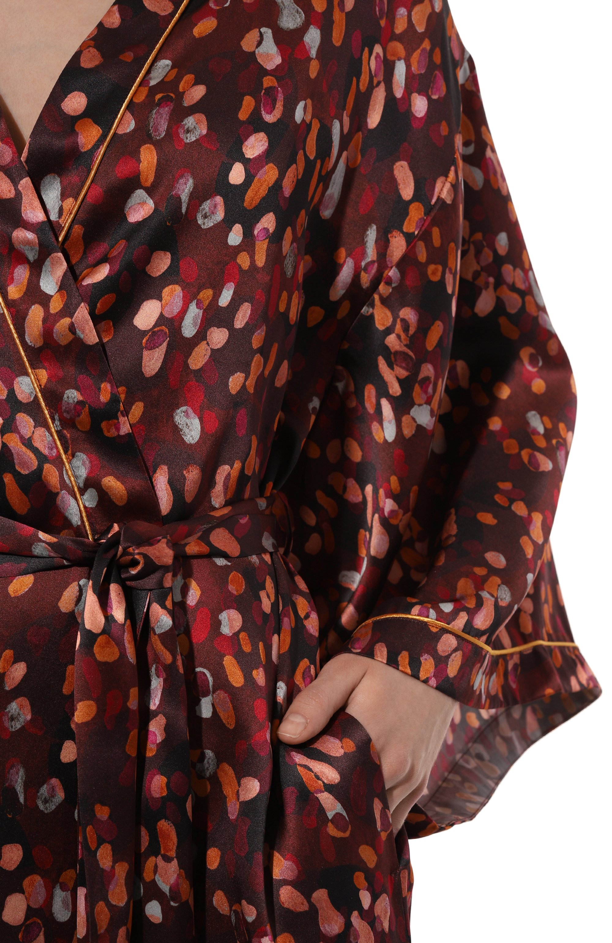 Шелковый халат LUNA DI SETA, арт. VLST61108, фото 5