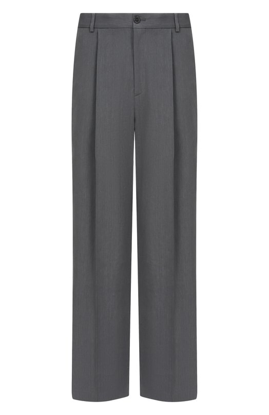 Брюки изо льна и вискозы Dries Van Noten 020900/3237 Серый 020900/3237