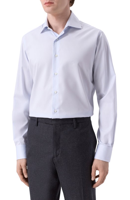 Хлопковая сорочка Alessandro Gherardi BR1-2G-7T/1X62 Голубой  BR1-2G-7T/1X62 Фото 3