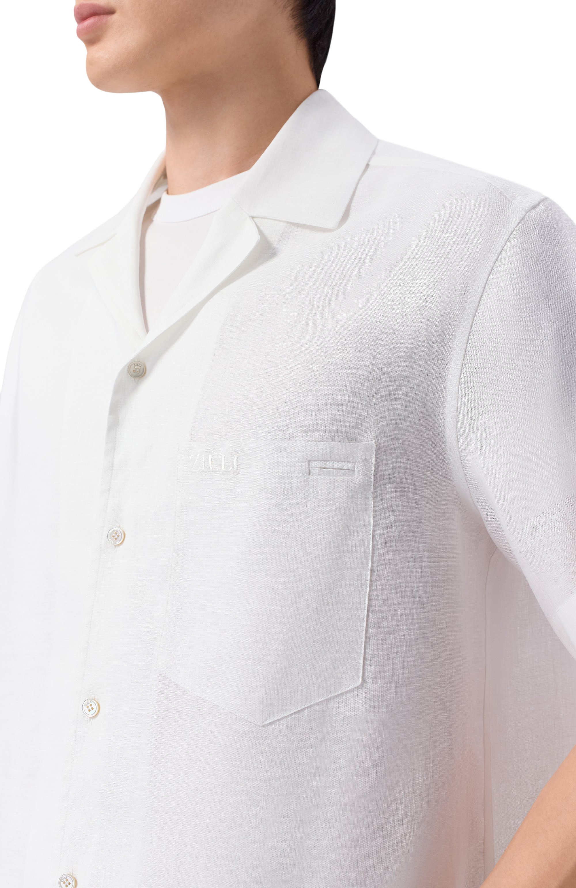 Льняная рубашка ZILLI, арт. ZSSH08M080012270U, фото 5