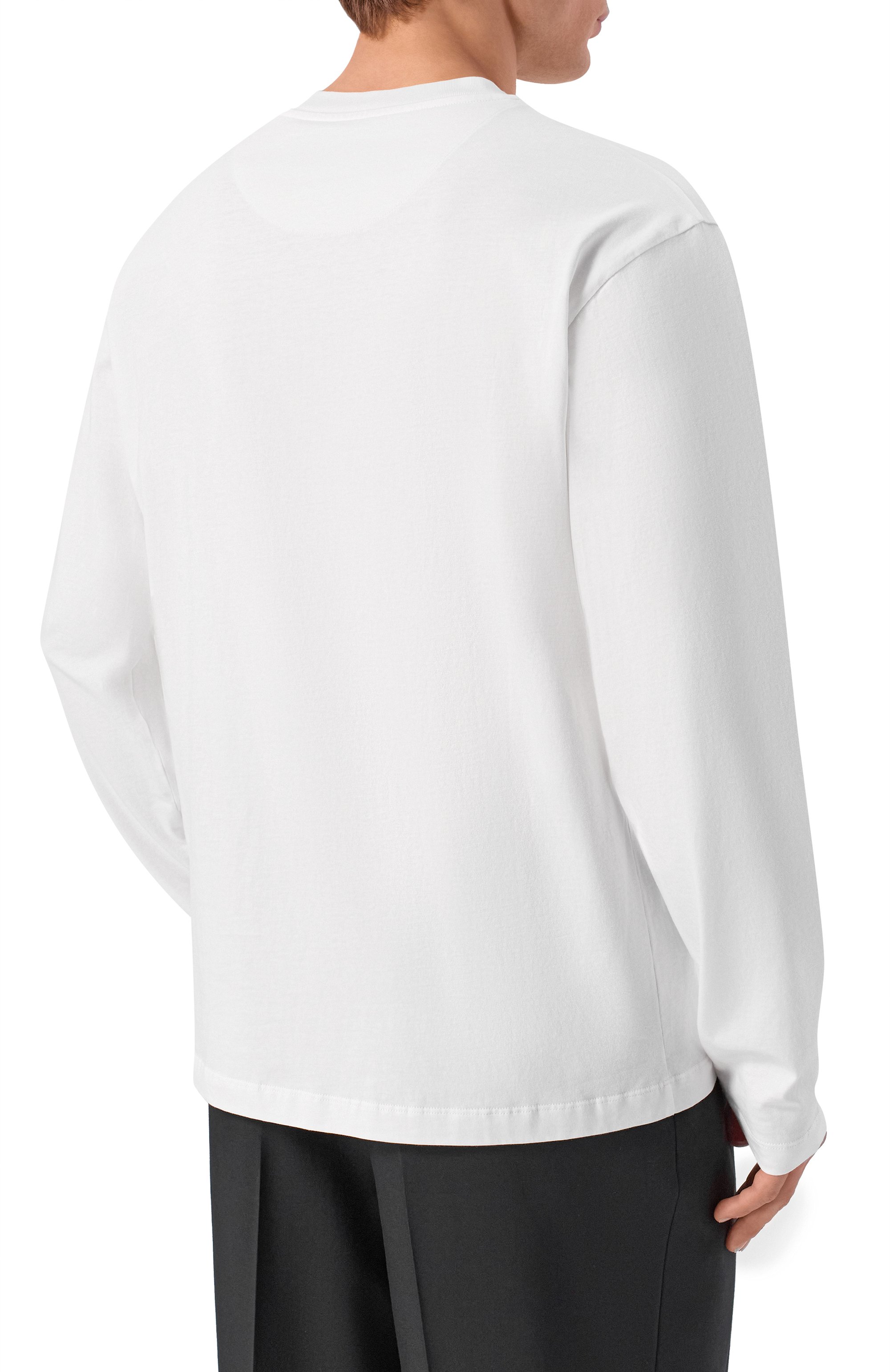 Хлопковый лонгслив JIL SANDER, арт. J22GC0282/J45048, фото 4