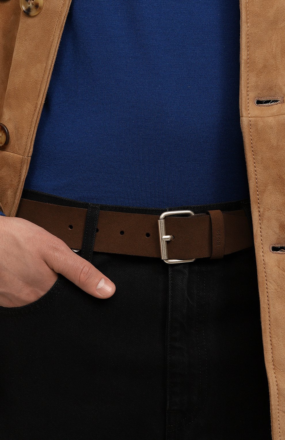 Замшевый ремень BOSS, арт. 50481829, фото 2