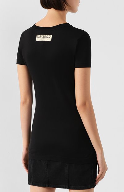 Хлопковая футболка DOLCE & GABBANA, арт. F8H32T/G7TLB, фото 4