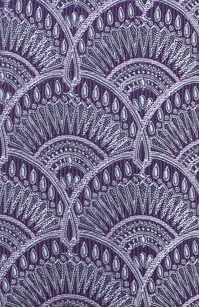 Шелковый галстук с узором TURNBULL & ASSER сиреневого цвета по цене 13450 руб., арт. TIE002-BB232, фото 3 Шелковый галстук с узором TURNBULL & ASSER, арт. TIE002-BB232, фото 3