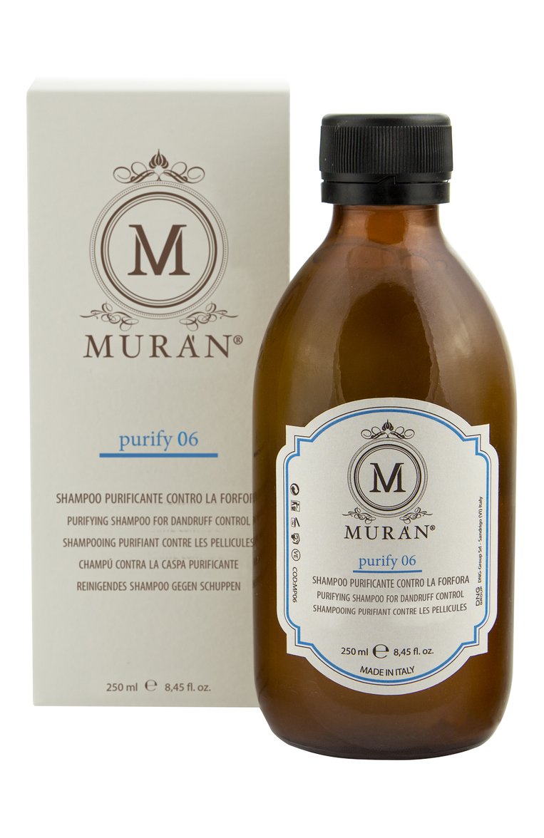 Шампунь от перхоти purify (250ml) MURAN бесцветного цвета, арт. 0705632559383 | Фото 1 (Тип продукта: Шампуни; Региональные ограничения белый список (Axapta Mercury): Не проставлено; Назначение: Для волос; Нос: Не проставлено)