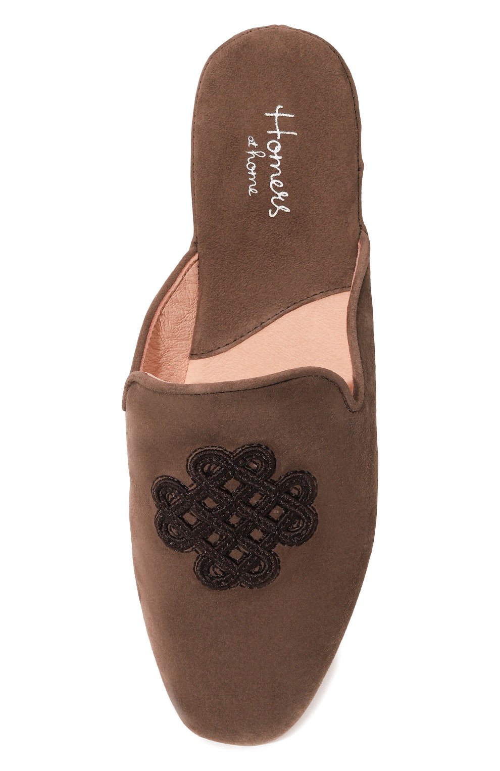 Замшевые домашние туфли HOMERS AT HOME коричневого цвета по цене 20650 руб., арт. 21270/ANTE, фото 6 Замшевые домашние туфли HOMERS AT HOME, арт. 21270/ANTE, фото 6