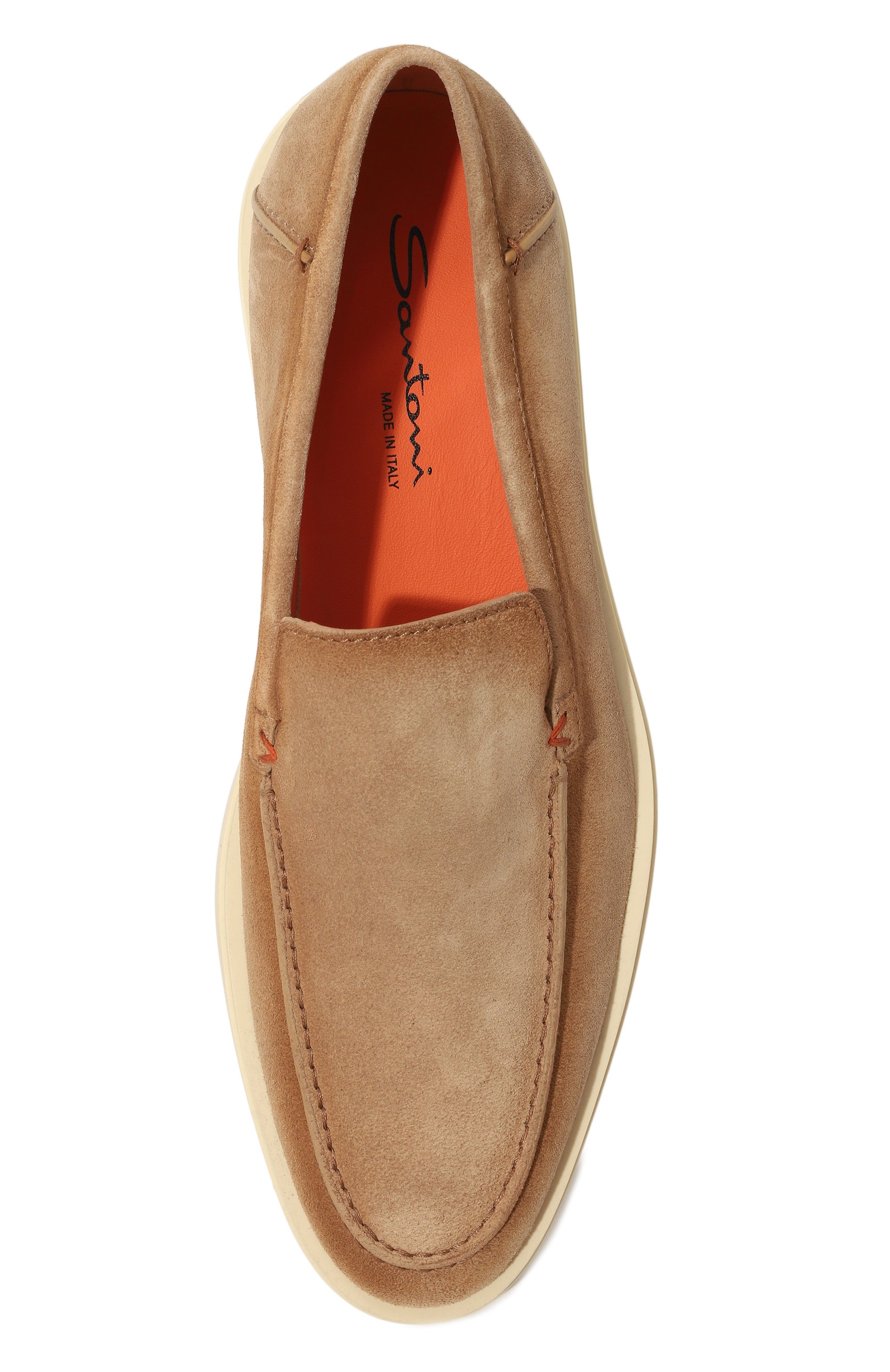 Замшевые лоферы detroit SANTONI, арт. MGDG17824TICBSH6, фото 6