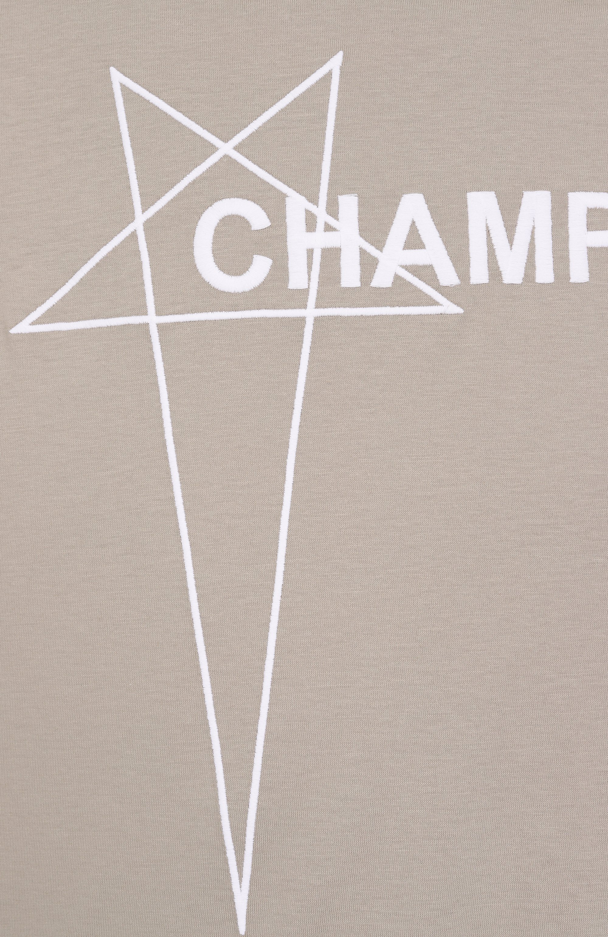 Хлопковая футболка rick owens x champion RICK OWENS, арт. CM01E1677/CHJG, фото 6