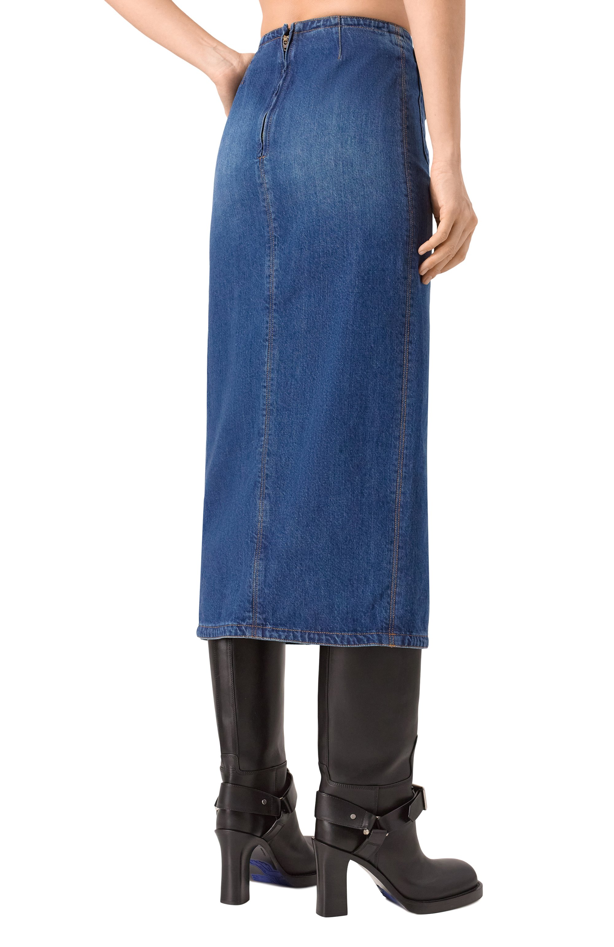 Джинсовая юбка CHLOÉ, арт. CHC24WDJ01150, фото 4