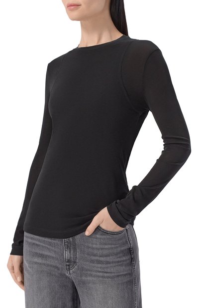 Хлопковый лонгслив JIL SANDER, арт. J02NH0017/J20342, фото 3