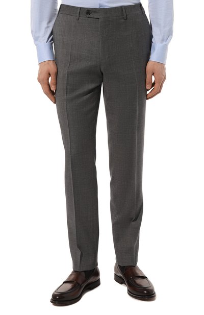 Шерстяной костюм CANALI серого цвета по цене 159000 руб., арт. 11280/19/FC04474, фото 4 Шерстяной костюм CANALI, арт. 11280/19/FC04474, фото 4