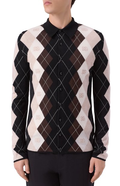 Кардиган из шерсти и шелка DOLCE & GABBANA, арт. GXVD8T/JGMAH, фото 3