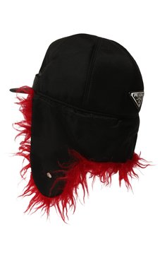 Шапка-ушанка из овчины PRADA, арт. 1HC180-2CJU-F050V, фото 1