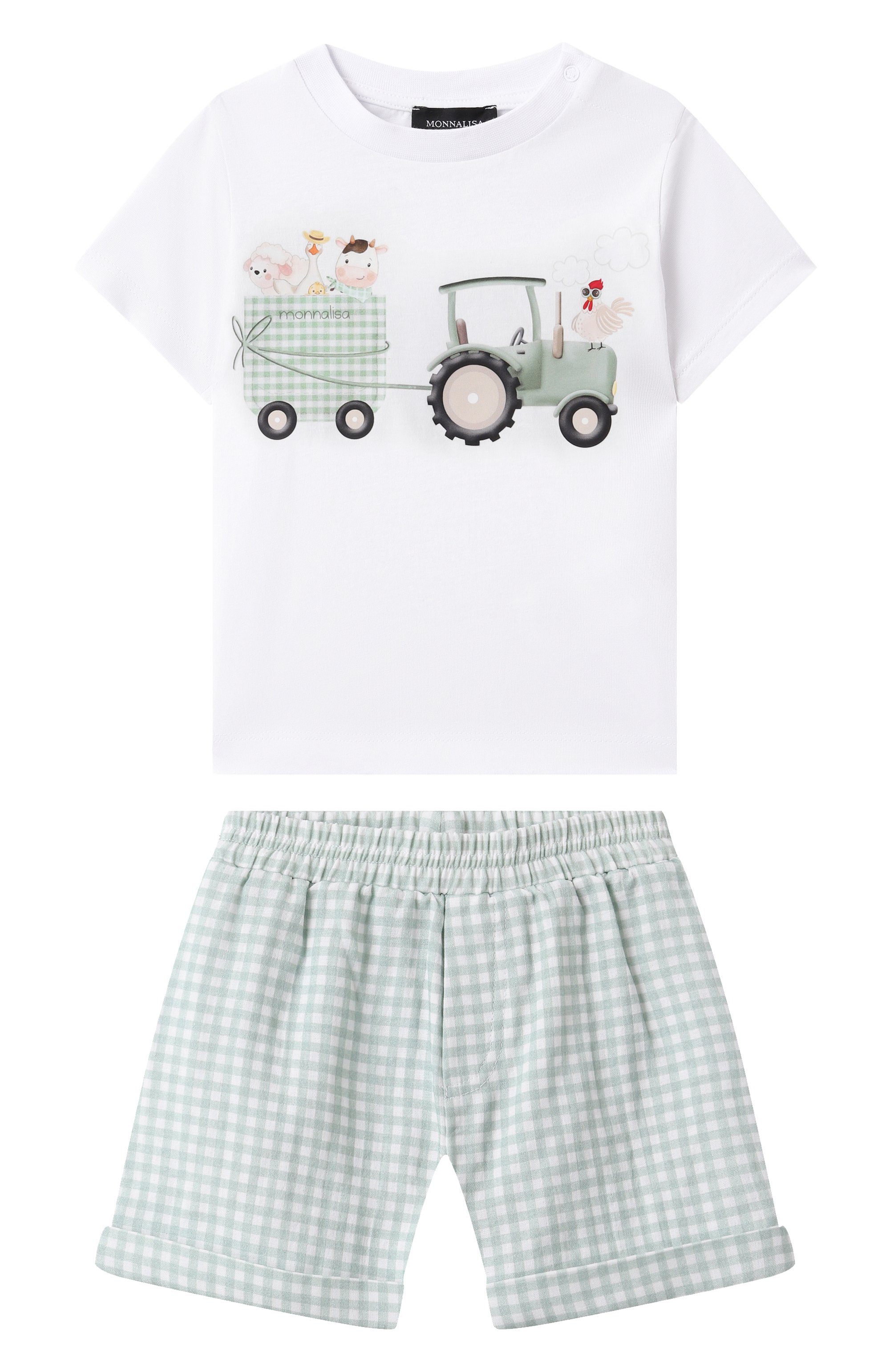 Комплект из футболки и шорт MONNALISA, арт. 28E501, фото 1