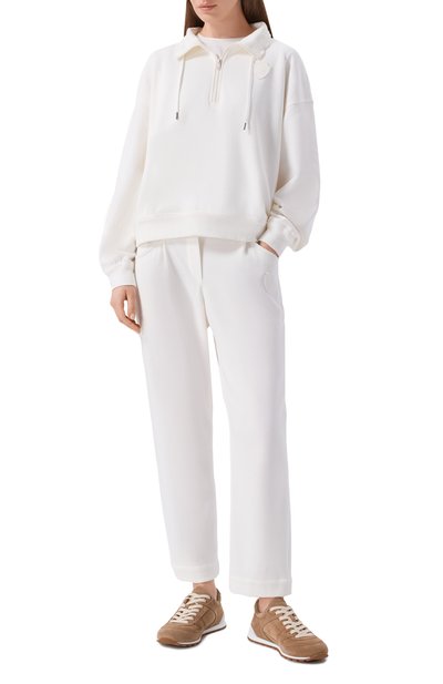 Замшевые кроссовки BRUNELLO CUCINELLI коричневого цвета по цене 112000 руб., арт. MZSFG3231, фото 3 Замшевые кроссовки BRUNELLO CUCINELLI, арт. MZSFG3231, фото 3