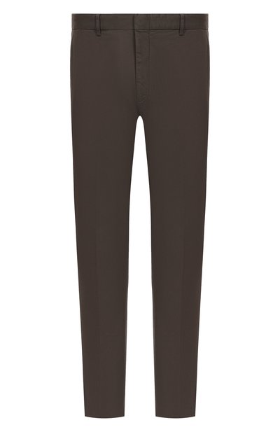 Мужские хлопковые брюки ZEGNA, арт. TR00/UEI17A8/BR0WN
