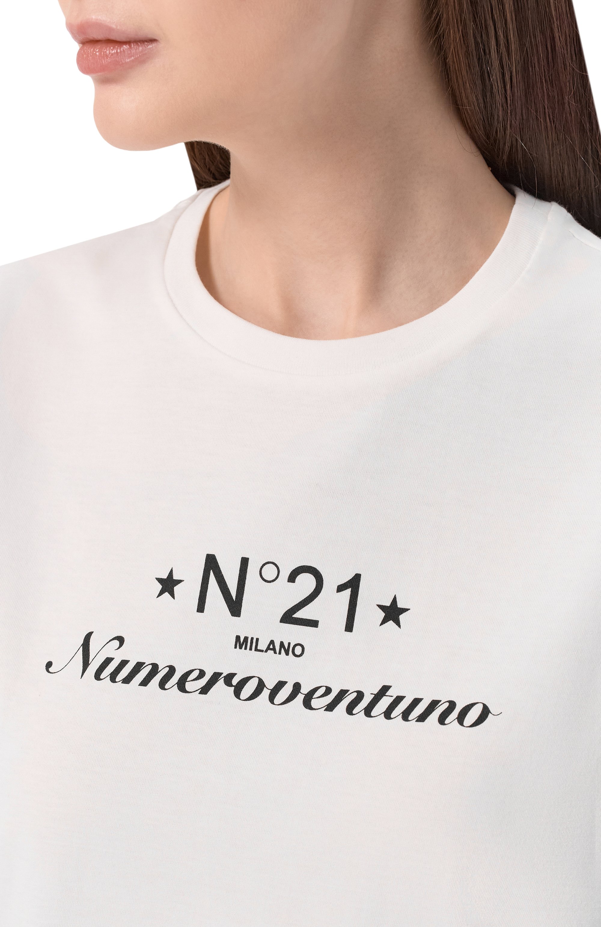 Хлопковая футболка N21, арт. F051/6328_, фото 5