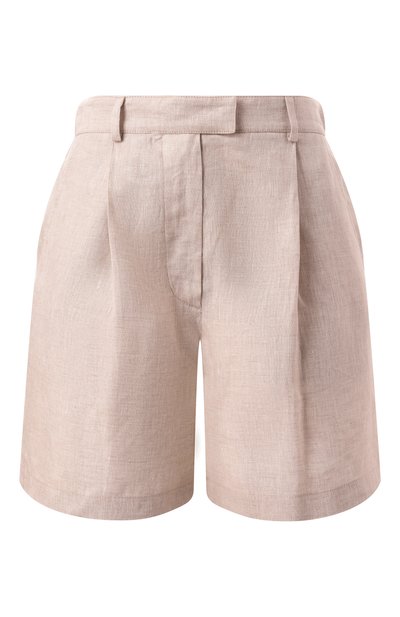 Женские льняные шорты BRUNELLO CUCINELLI, арт. MM633EP999