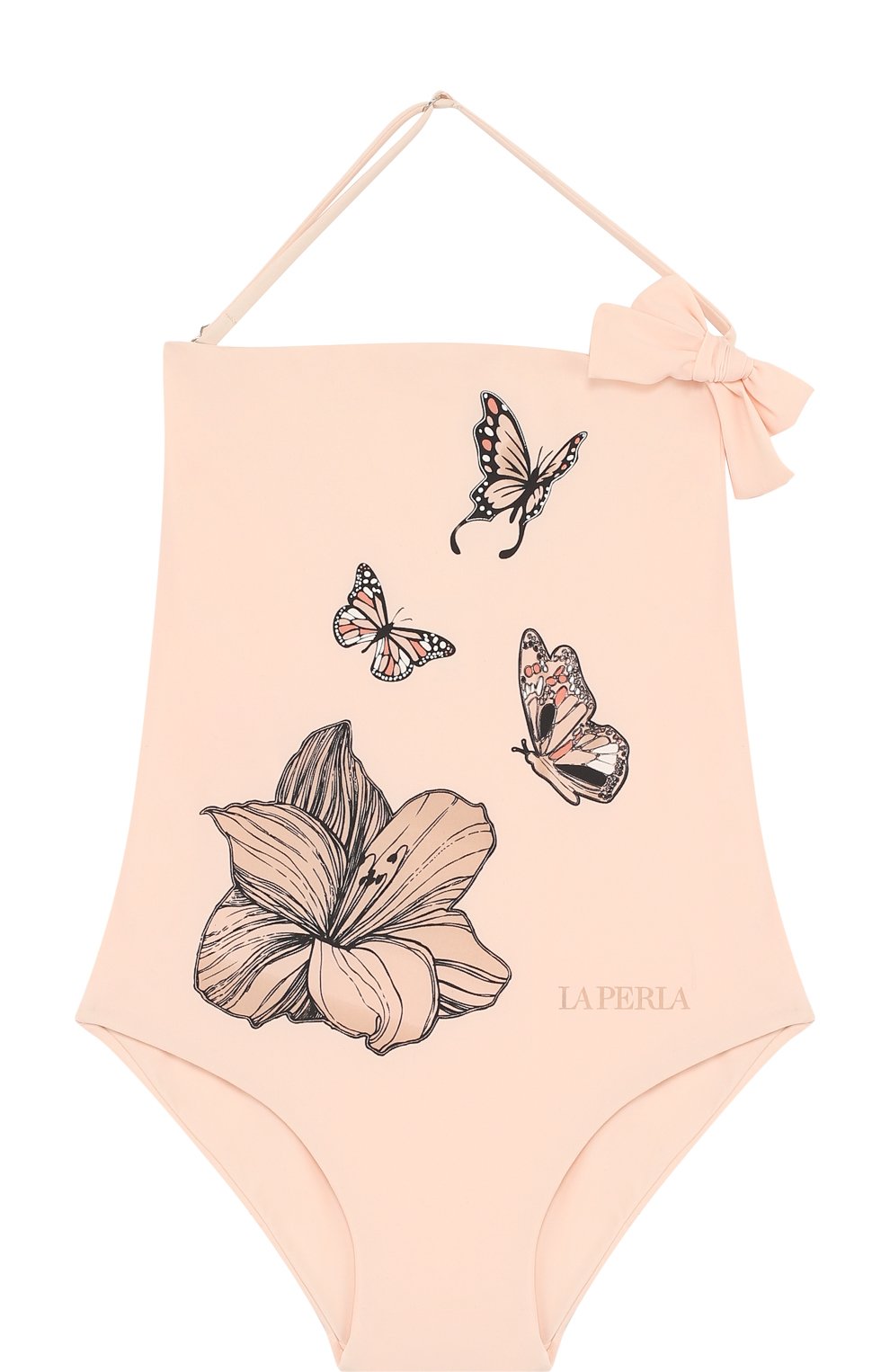 Слитный купальник с принтом и бантом LA PERLA, арт. 67719/2A-6A, фото 1