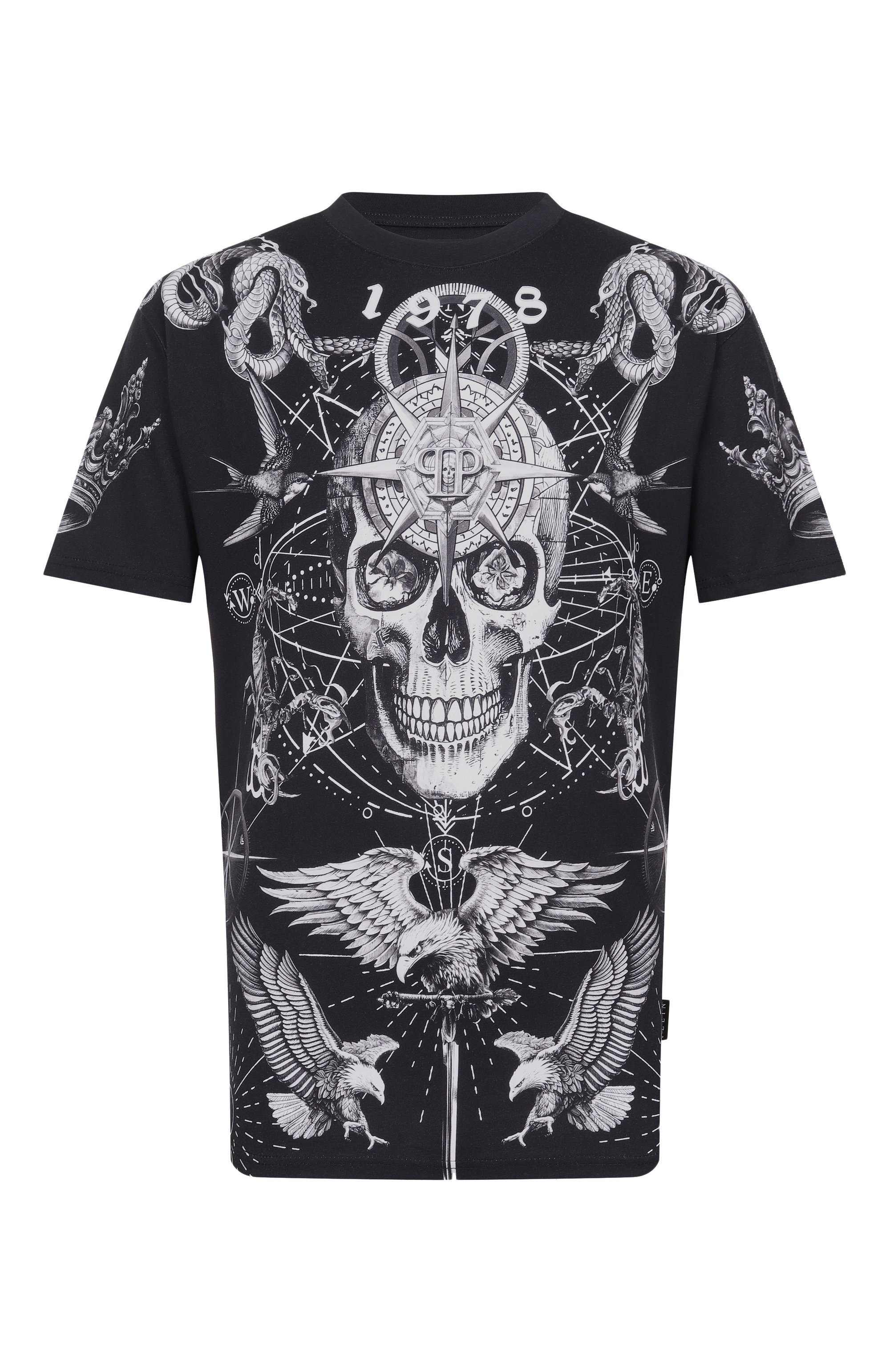 Хлопковая футболка PHILIPP PLEIN, арт. SAFC MTK8850 PJY002N, фото 1