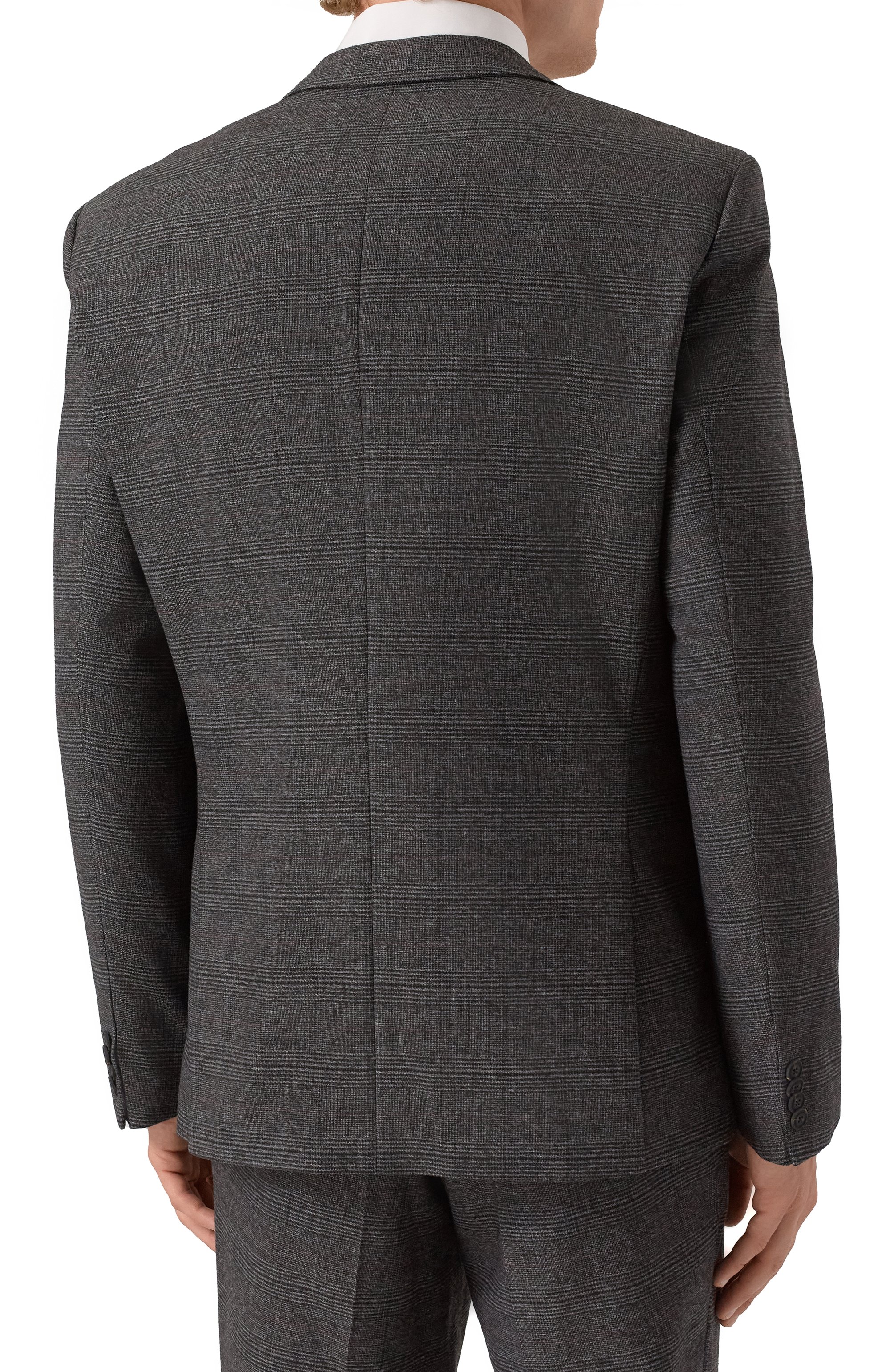 Костюм-тройка HUGO серого цвета по цене 87100 руб., арт. 50528361, фото 3 Костюм-тройка HUGO, арт. 50528361, фото 3