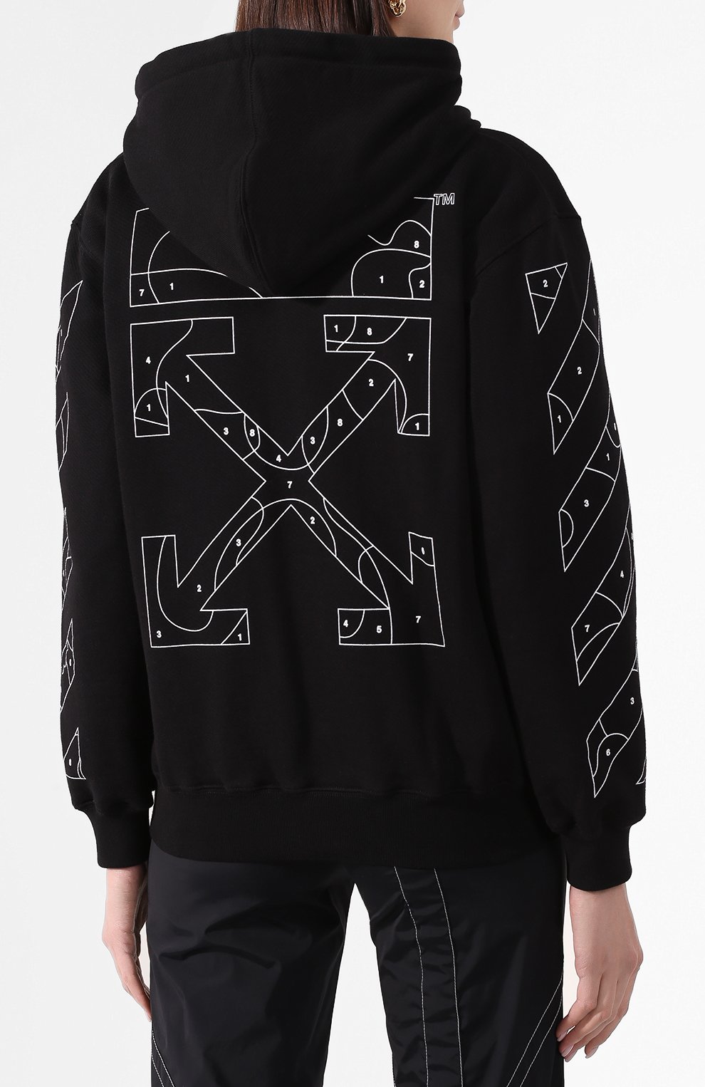 Хлопковая толстовка OFF-WHITE, арт. 0WBE005S20FLE0011001, фото 4