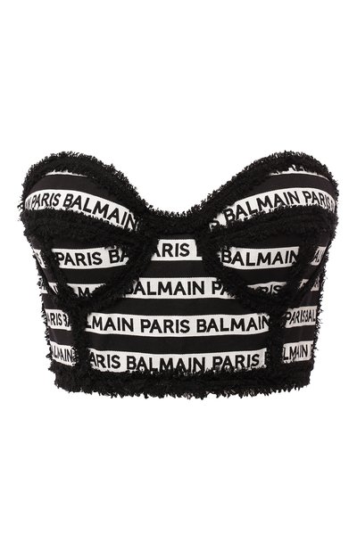 Женский хлопковый топ BALMAIN, арт. RF10915/C057