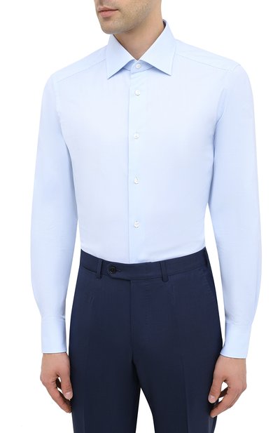 Хлопковая сорочка ZEGNA, арт. 801262/9MS0BR, фото 3