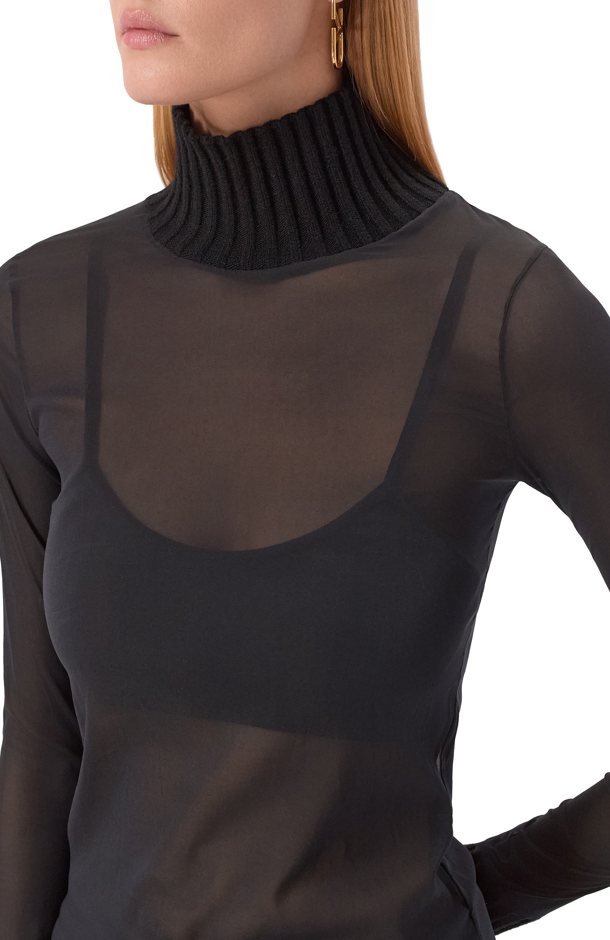 Шелковая водолазка VALENTINO, арт. 5B0MG24A8WS, фото 5