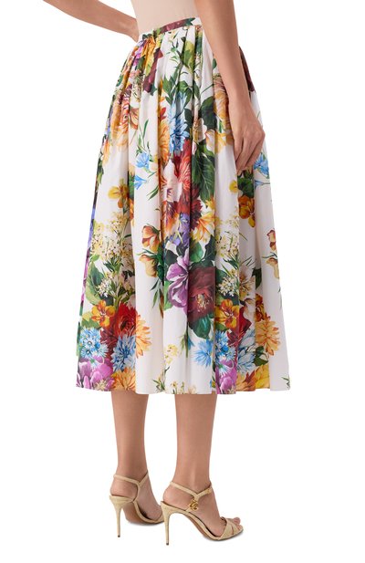 Хлопковая юбка DOLCE & GABBANA, арт. F4CNZT/HS5TR, фото 4