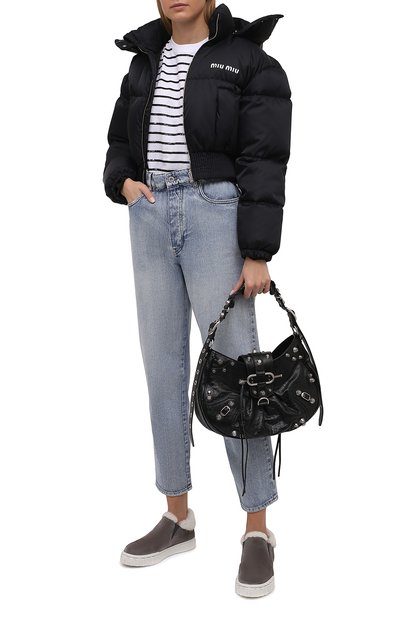 Замшевые слипоны MIU MIU, арт. 5T382D-3J9N-F00M4-005, фото 3