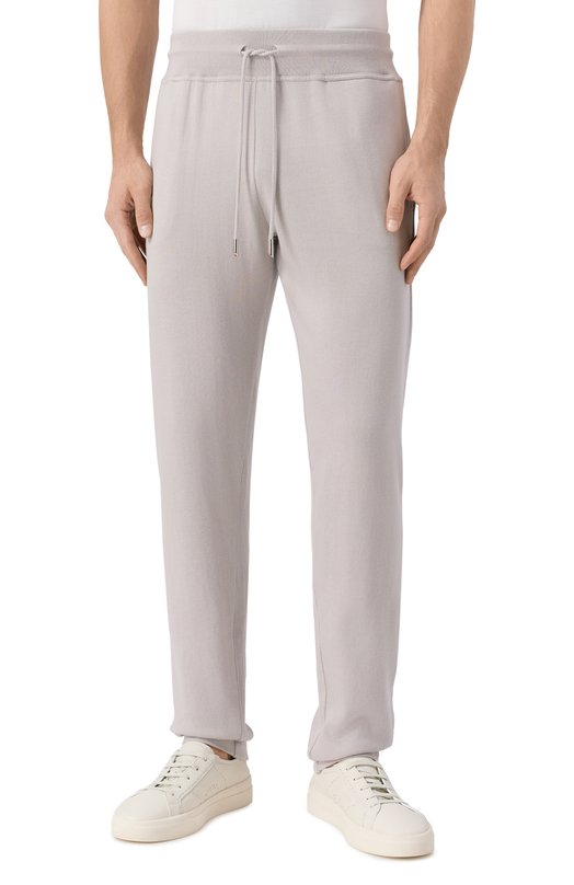 Хлопковые брюки Kiton UMK1051K318 Серый  UMK1051K318 Фото 3