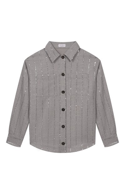 Шерстяная рубашка BRUNELLO CUCINELLI, арт. BB122S004C